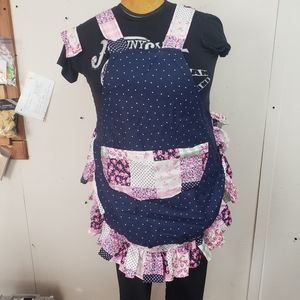 Quilted Ruffle Handmade Kitchen Apron